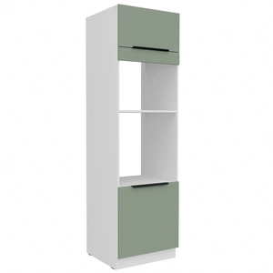 Słupek kuchenny Treviso Wh 60 DPM-210 2F szafka do zabudowy mikrofali i piekarnika fronty wykonane w technologii anti fingerprint