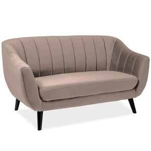 Sofa Elite beżowa prosta i stylowa sofa wpisująca się w każdą aranżację sofa z drewnianymi nogami