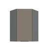 Szafka kuchenna narożna wisząca Fiuggi Ant 60x60 GN-90 1F odporna na uszkodzenia wykończenie frontów w technologii anti fingerprint