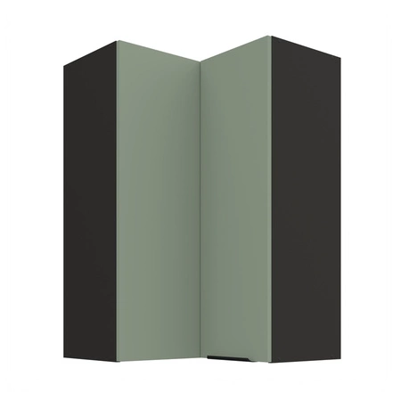 Szafka kuchenna narożna wisząca Treviso Bl 60x60 GN-90 2F odporna na uszkodzenia wykończenie frontów w technologii anti fingerprint