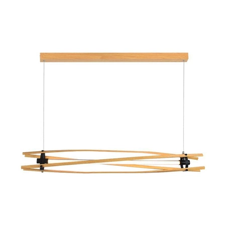 Lampa wisząca Wooden II 120 cm 15W 3000K nowoczesny design lampy nad stół eleganckie i estetyczne wykończenie w kolorze drewna