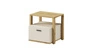 Szafka nocna Lenny beżowy / dąb artisan modna szafka z szufladą stylowy dodatek do pokoju młodzieżowego lub dziecięcego