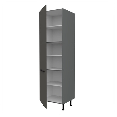 Słupek kuchenny Aversa Ant 60 DK-215 2F szafka kuchenna odporna na uszkodzenia wykończenie frontów w technologii anti fingerprint