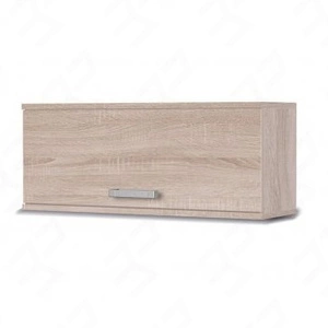 Półka wisząca z drzwiami Maximus 100 cm dąb sonoma jasny nowoczesny design obrzeża wykończone specjalną okleiną front podnoszony na siłownikach gazowych