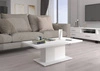 Stolik kawowy Andover biały nowoczesny design mebla blat odporny na rozlanie cieczy