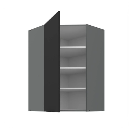 Szafka kuchenna narożna wisząca Alatri Ant 60x60 GN-90 1F odporna na uszkodzenia wykończenie frontów w technologii anti fingerprint