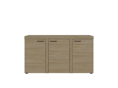 Komoda Rene 149 cm dąb olejowany prosta konstrukcja komoda do salonu lub sypialni minimalistyczny i uniwersalny design