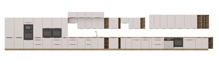 Szafka kuchenna wisząca Soela 40 G-72 1F metalowy uchwyt krawędziowy szafka odporna na działanie wilgoci i uszkodzenia