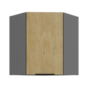 Szafka kuchenna narożna wisząca Corsico 60x60 GN-72 1F metalowy uchwyt krawędziowy szafka odporna na działanie wilgoci i uszkodzenia