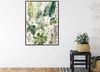 Plakat kolekcja zielonych liści 70x100 plakat w ramie precyzyjny wydruk ze stylową grafiką doskonała dekoracja do salonu lub sypialni