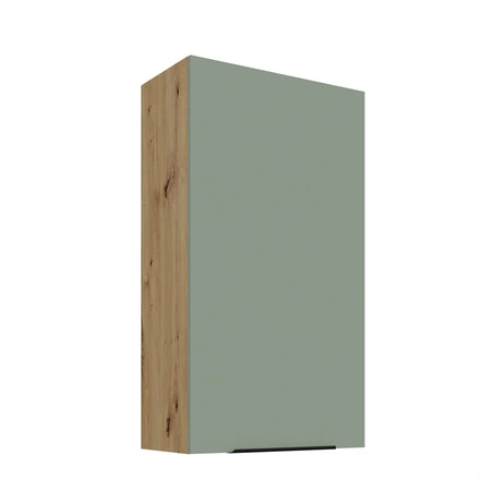 Zestaw mebli kuchennych Treviso Ar 370 cm stylowe szafki kuchenne z frontami wykonanymi w technologii anti fingerprint metalowe uchwyty