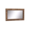 Lustro wiszące Tade 120x70 cm dąb lefkas prostokątne lustro w ramie idealny dodatek do przedpokoju sypialni lub garderoby