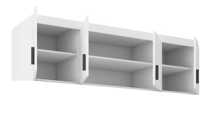 Nadstawka do szafy Rene 176 cm biała funkcjonalna szafka powiększy miejsce do przechowywania ubrań obuwia czy dodatków