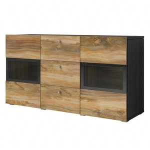 Komoda z szufladami Baros 132 cm orzech satin / touchwood wysoka jakość wykonania nowoczesne kształty w wyjątkowej stylizacji zachwycą każdego