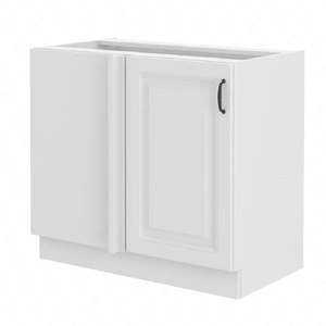 Szafka kuchenna narożna dostawiana Snow 105 ND 1F BB lewa szafka odporna na parę wodną wysoką temperaturę i rozlaną ciecz