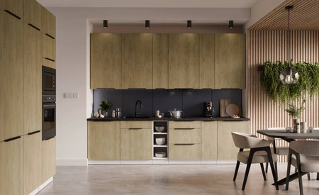 Słupek kuchenny Cremona 40 DK-210 2F metalowe uchwyty krawędziowe szafka odporna na działanie wilgoci i uszkodzenia