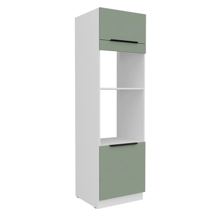 Słupek kuchenny Treviso Wh 60 DPM-210 2F szafka do zabudowy mikrofali i piekarnika fronty wykonane w technologii anti fingerprint