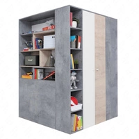 beton / biały / dąb