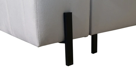 Narożnik z funkcją spania Belvi IV szary lewostronny elegancki i stylowy narożnik rozkładany do salonu praktyczny schowek w boczku