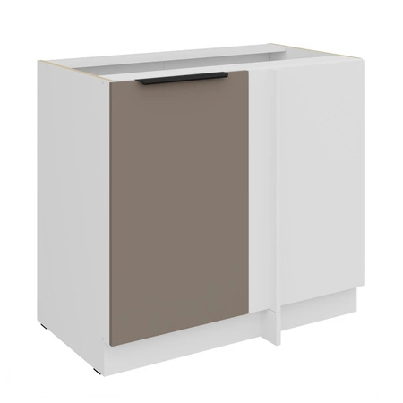 Szafka kuchenna narożna dostawiana Fiuggi Wh 105 ND 1F BB prawa fronty szafki kuchennej wykończone w technologii anti fingerprint