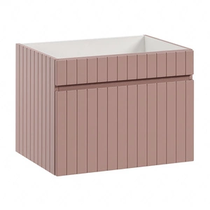 Szafka pod umywalkę Iconic 60 cm antyczna róża starannie wykonana szafka z szufladą odporna na działanie wilgoci pionowe ryflowania