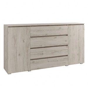 Komoda z szufladami Simple 184 cm dąb oslo funkcjonalna i pojemna komoda do salonu lub sypialni prosta konstrukcja