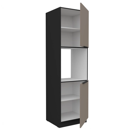 Słupek kuchenny Fiuggi Bl 60 DP-210 2F szafka do zabudowy piekarnika fronty wykonane w innowacyjnej technologii anti fingerprint