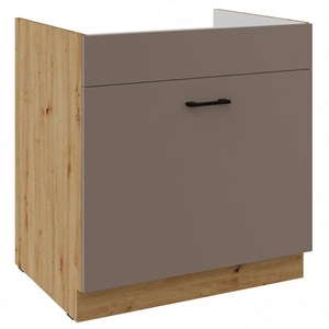 Szafka kuchenna pod zlewozmywak z szufladą Rimini 80 ZL 1S BB szafka odporna na parę wodną rozlaną ciecz i wysoką temperaturę