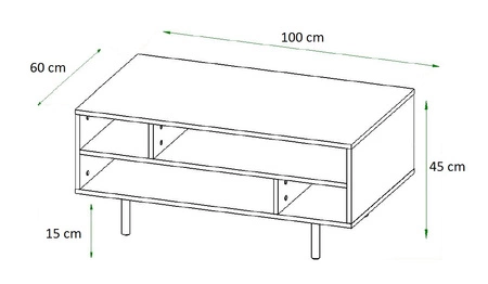 Zestaw mebli Sula czarny meblościanka do salonu wzbogacona o metalowe uchwyty ozdobne ryflowane fronty system push to open