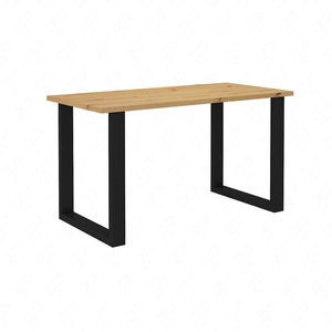 Biurko Makana dąb artisan stylowy i funkcjonalny mebel z blatem 28 mm do biura gabinetu lub pokoju młodzieżowego