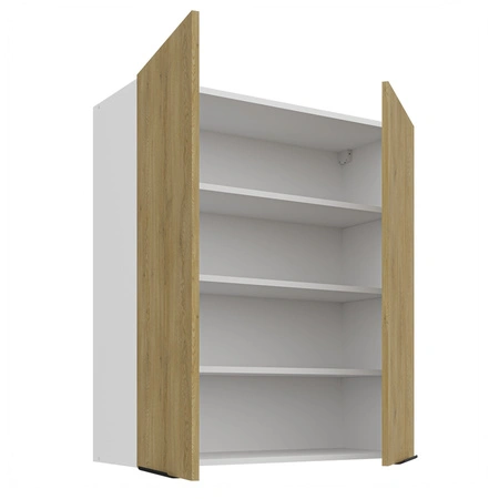 Szafka kuchenna wisząca Cremona 80 G-90 2F metalowe uchwyty krawędziowe szafka odporna na działanie wilgoci i uszkodzenia