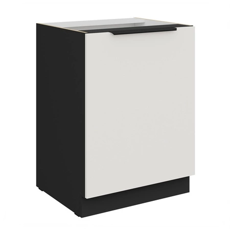 Zestaw mebli kuchennych Corato Bl 390 cm stylowe szafki kuchenne z frontami wykonanymi w technologii anti fingerprint metalowe uchwyty