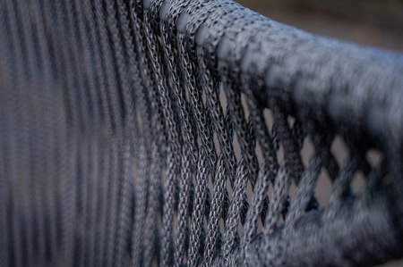 Krzesło ogrodowe Breve 47x47 cm szare funkcjonalne krzesło plecione designerska konstrukcja idealny wybór do każdego ogrodu