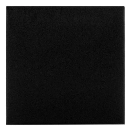 Panel tapicerowany Quadra 50x50 cm czarny stylowy panel ścienny kwadrat welurowa tkanina modne wykończenie każdej aranżacji