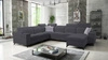 Narożnik z funkcją spania Kelly Sleek VIII grafitowy prawostronny stylowy narożnik do salonu zapewnia komfort podczas wypoczynku