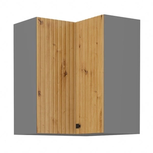 Szafka kuchenna narożna wisząca Antri 60x60 GN-72 2F lamelowy front szafka odporna na działanie wilgoci i uszkodzenia