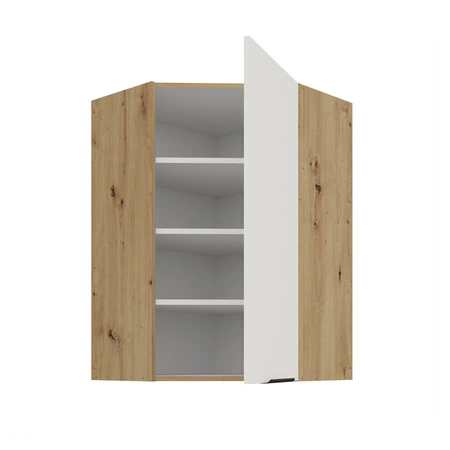 Szafka kuchenna narożna wisząca Corato Ar 60x60 GN-90 1F odporna na uszkodzenia wykończenie frontów w technologii anti fingerprint