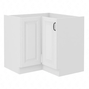 Szafka kuchenna narożna Snow 90x90 DN 2F BB szafka odporna na parę wodną wysoką temperaturę i rozlaną ciecz