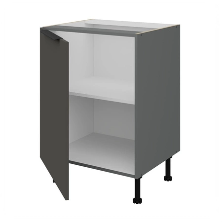 Zestaw mebli kuchennych Aversa Ant 300 cm stylowe szafki kuchenne z frontami wykonanymi w technologii anti fingerprint metalowe uchwyty