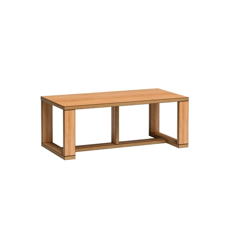 Stolik kawowy Fonti 120 cm dąb karmel wytrzymały odporny blat idealny stolik do każdej aranżacji