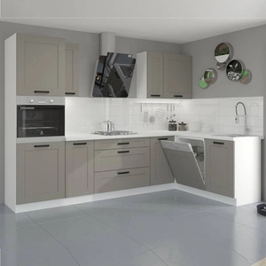 Zestaw mebli kuchennych narożny Ponza 285x170 cm idealny do wnętrz w stylu klasycznym oraz nowoczesnym