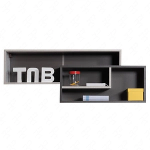 Półka Tablo 115 cm grafit / enigma nowoczesny design mebla wysoka jakość półki obrzeża wykończone specjalną okleiną