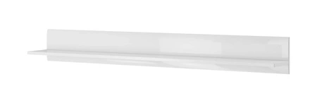 Półka Tulsa 180 cm biała / biały połysk nowoczesne i praktyczne rozwiązanie do salonu sprawdzi się we wnętrzu w stylu nowoczesnym i klasycznym