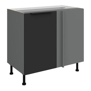 Szafka kuchenna narożna dostawiana Alatri Ant 105 ND 1F BB prawa fronty szafki kuchennej wykończone w technologii anti fingerprint