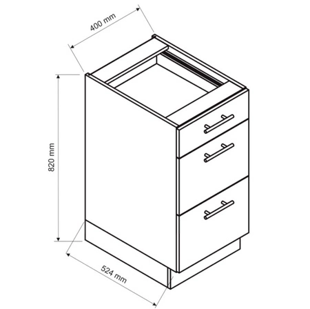 Wyspa kuchenna z szufladami Adele 127 cm dąb artisan / biały funkcjonalny i pojemny mebel kuchenny z trwałymi mosiężnymi uchwytami