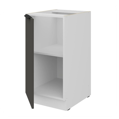 Zestaw mebli kuchennych narożny Aversa Wh 290x230 cm stylowe szafki kuchenne z frontami wykonanymi w technologii anti fingerprint