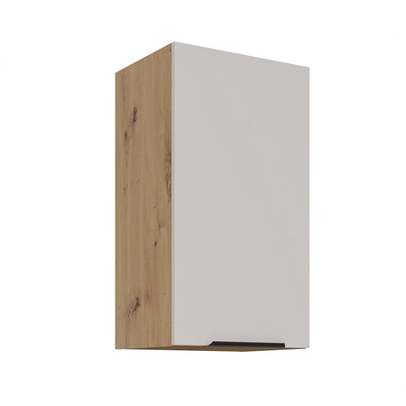 Zestaw mebli kuchennych Soela 260 cm eleganckie szafki kuchenne z metalowymi uchwytami krawędziowymi subtelna naturalna kolorystyka