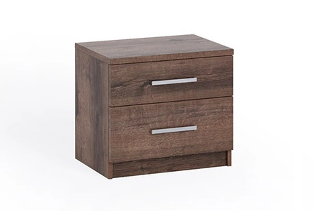 Szafka nocna z szufladami Rico dąb monastery to funkcjonalny mebel w ponadczasowym designie idealny stolik do sypialni 
