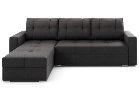 Narożnik z funkcją spania Aldo szary lewostronny gwarantuje najwyższy komfort i funkcjonalność