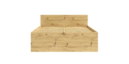Łóżko Maxione 160x200 cm dąb artisan idealne łóżko do sypialni dla miłośników minimalistycznych aranżacji wysoki komfortowy zagłówek